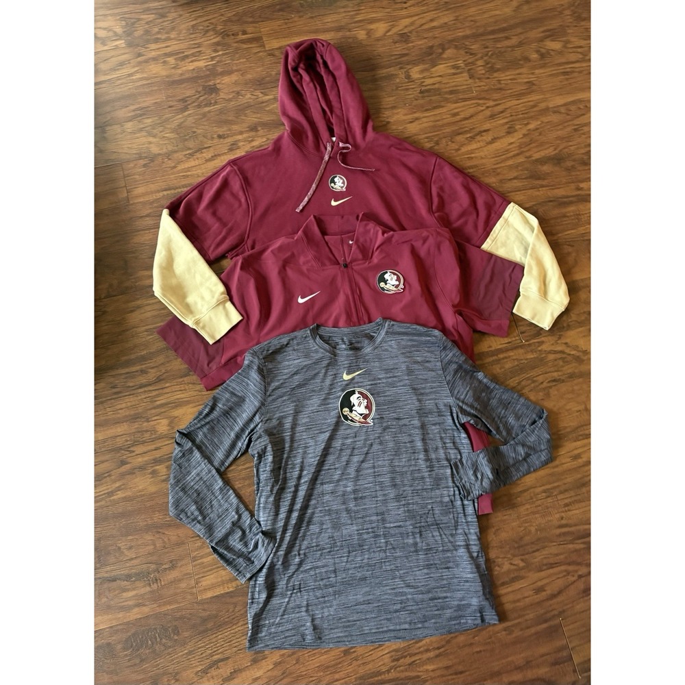 Nike Florida State Seminoles Jacket Short Sleeve Windbreaker Pullover/Hoodie/Tee